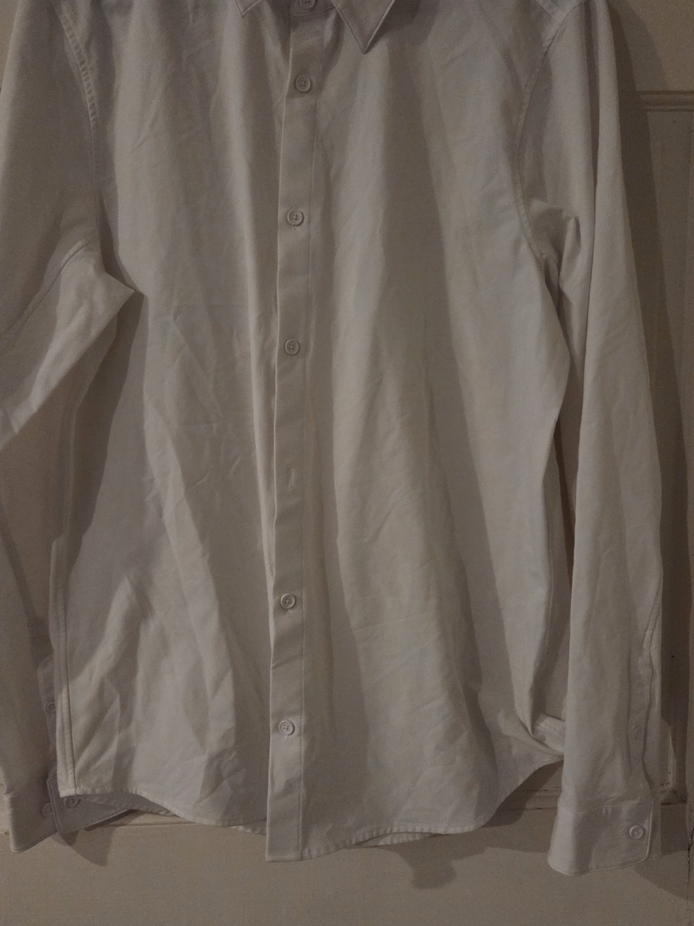 lululemon athletica Men's Off-White Long-Sleeve Dress Shirt